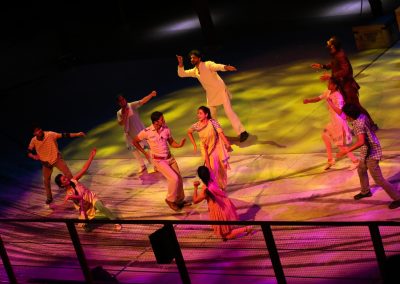 Finale for the Dabangg Stunt Spectacular at Bollywood Parks in Dubai.