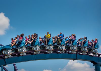 Riders on Mako at SeaWorld Orlando