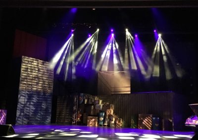 Lighting for Step Up: All In at Motiongate Dubai.